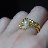 ＃12 chain pearl ring